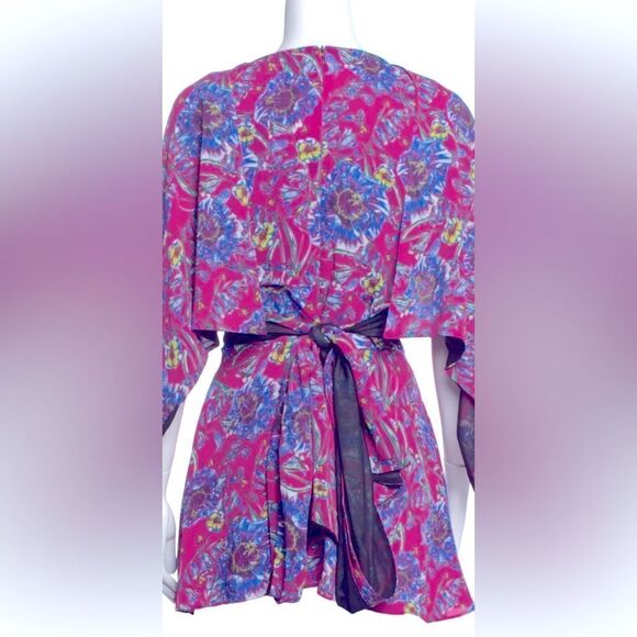 Prabal Gurung Paisley Floral Boho Mini Dress Size 8 - Picture 3 of 8